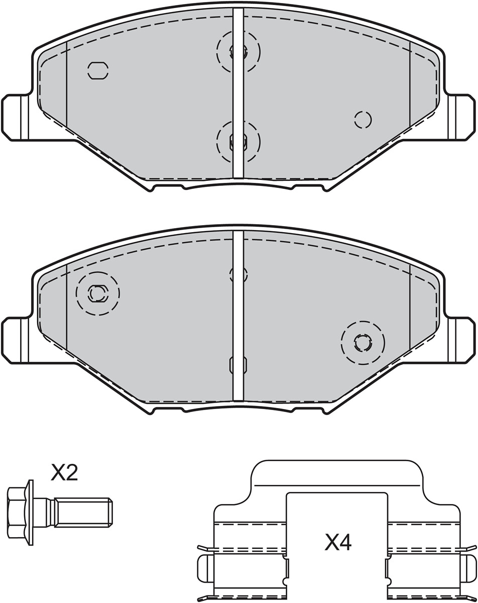Pastiglie freno VALEO 601353